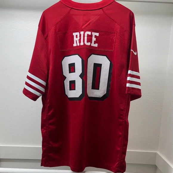 Nike Jerry Rice #80 Alternate Game Jersey - Picture 8 of 12
